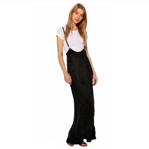 Urban Outfitters black pinafore maxi dress